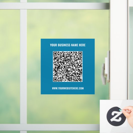 Aangepaste QR-codenaam Website Kleuren Venster Cli Raamsticker (Huis)