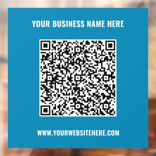 Aangepaste QR-codenaam Website Kleuren Venster Cli Raamsticker (Vel 2)