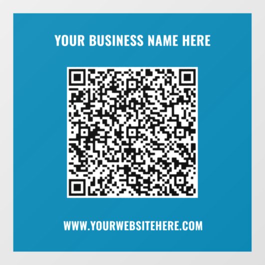Aangepaste QR-codenaam Website Kleuren Venster Cli Raamsticker (Vel)