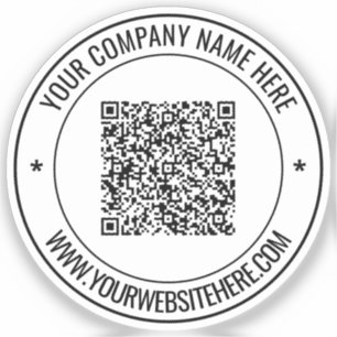 Aangepaste QR-codenaam Website Promotiesticker Sticker