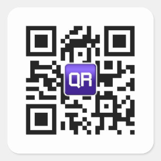 Aangepaste QR-codes Vierkante Sticker