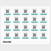 Aangepaste QR-codes Vierkante Sticker (Vel)