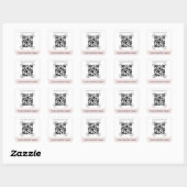 Aangepaste QR-codes Vierkante Sticker (Vel)