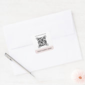 Aangepaste QR-codes Vierkante Sticker (Envelop)