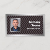 Aangepaste QR-foto van processerver Visitekaartje (Voorkant)