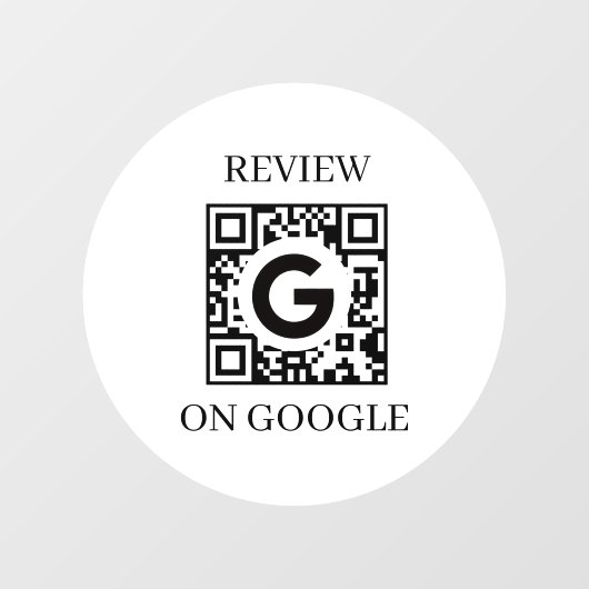 Aangepaste QR | Google Reviews Zakelijke Weergave Raamsticker (Vel)
