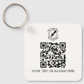Aangepaste QR-Logo voor klantgerichte cadeaumarket Sleutelhanger (Voorkant)