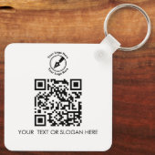 Aangepaste QR-Logo voor klantgerichte cadeaumarket Sleutelhanger (Achterkant)