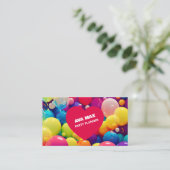 Aangepaste QR Party Planner Ballon Visitekaartje (Staand voorkant)