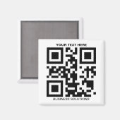 Aangepaste QR-promo Magnet Magneet (Voorkant / Achterkant)