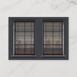 Aangepaste QR-vensterblinds Visitekaartje