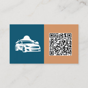 Aangepaste QR voor Autodetailing Visitekaartje