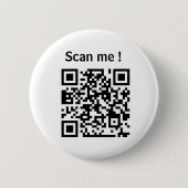aangepaste qr-website promotie witte button (Voorkant)