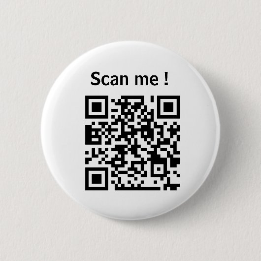 aangepaste qr-website promotie witte button (Voorkant)