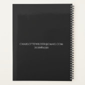 Aangepaste Queen Bee en Crown Script Handtekening Planner (Achterkant)