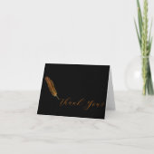 Aangepaste Quill Pen Bedankkaart (Voorkant)