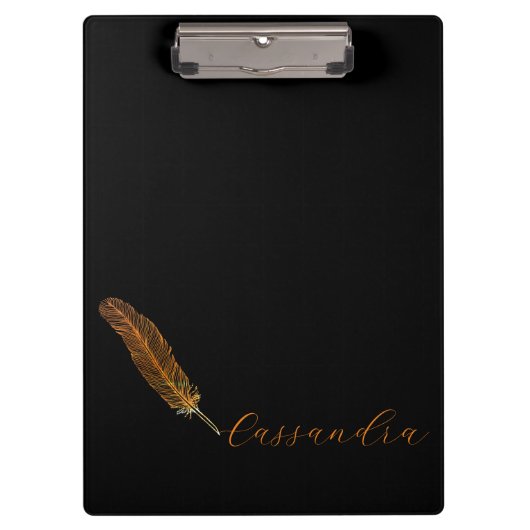 Aangepaste Quill Pen Klembord (Voorkant)