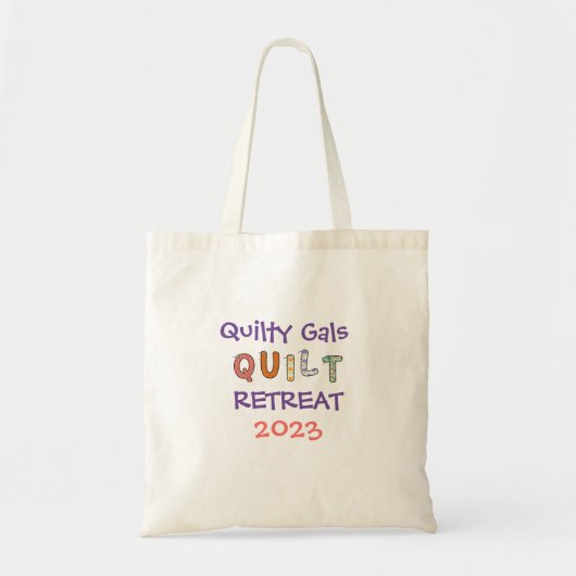 Aangepaste quilt retreat tote bag (Voorkant)