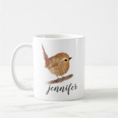 Aangepaste Quirky Wren Bird Mok (Links)