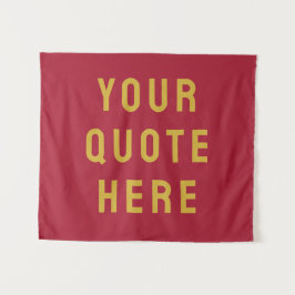Aangepaste Quote Banner Gepersonaliseerde Quote Mu Wandkleed