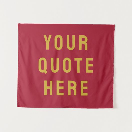 Aangepaste Quote Banner Gepersonaliseerde Quote Mu Wandkleed (Voorkant (horizontaal))