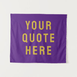 Aangepaste Quote Banner Gepersonaliseerde Quote Mu Wandkleed