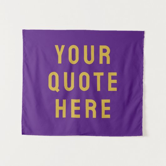 Aangepaste Quote Banner Gepersonaliseerde Quote Mu Wandkleed (Voorkant (horizontaal))