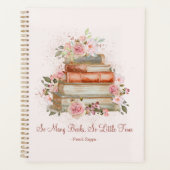 Aangepaste Quote Boeken en Roze Rozen Planner (Voorkant)