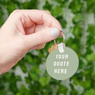 Aangepaste quote hier gift sage gepersonaliseerd sleutelhanger