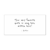 Aangepaste quote - maak je eigen rubberstempel (Afrduk)