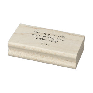 Aangepaste quote - maak je eigen rubberstempel