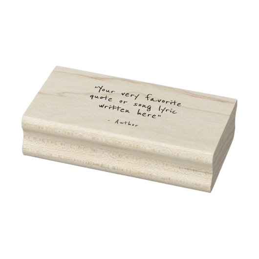 Aangepaste quote - maak je eigen rubberstempel (Stempel)