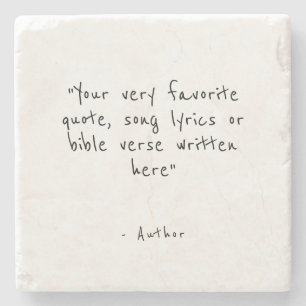 Aangepaste quote of bijbelvers stenen onderzetter