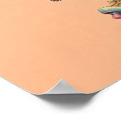 Aangepaste Quote Roller Skate Capybara Grappige Di Poster (Hoek)