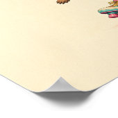 Aangepaste Quote Roller Skate Capybara Grappige Di Poster (Hoek)