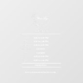 Aangepaste raamfolie voor bedrijven raamsticker (Vel)