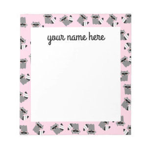 Aangepaste Raccoon-laptop Notitieblok