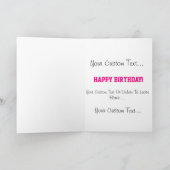 Aangepaste Racehorse Verjaardag Kaart (Binnen)