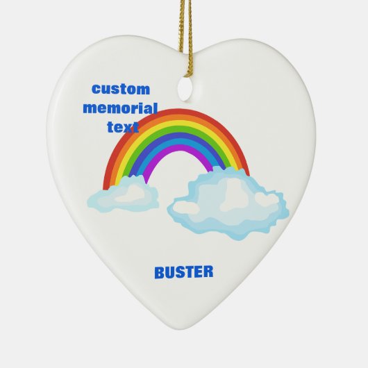 Aangepaste Rainbow Bridge Paw Ornament (Rechts)