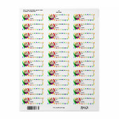 Aangepaste Rainbow Cupcake Gift Labels (Full Sheet)