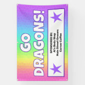 Aangepaste Rainbow Dragons Banner (Verticaal)