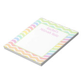 Aangepaste Rainbow Girl's Mitzvah Notes Notitieblo Notitieblok (Gedraaid)