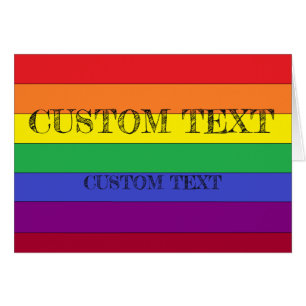 aangepaste RAINBOW Pride-kaart