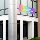 Aangepaste Rainbow Prom Banner (Buitenkant Gebouw)