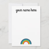 Aangepaste Rainbow Stationery Notecards Bedankkaart (Voorkant)