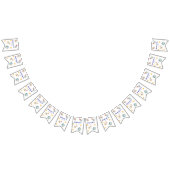 Aangepaste Raketschip Space-Theme Party Bunting Vlaggetjes (Alle)