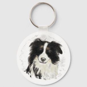 Aangepaste rand-collie - Collectie voor honden Sleutelhanger