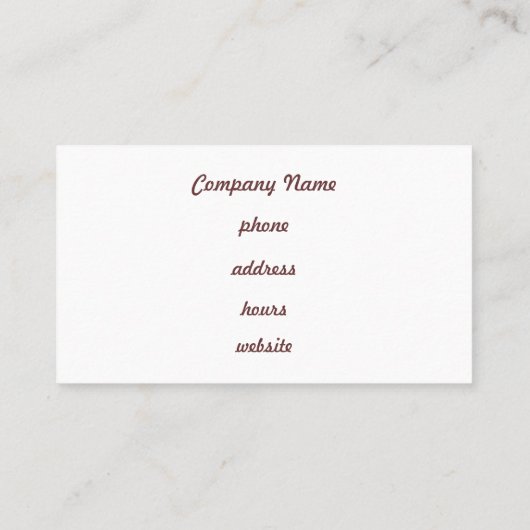 Aangepaste Raspberry Visitekaartjes (Achterkant)