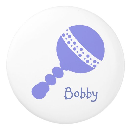 Aangepaste Rattle Drawer Knob Keramische Knop (Voorkant)