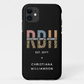 Aangepaste RDH-geregistreerde tandheelkundige cade Case-Mate iPhone Case (Achterkant)